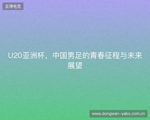U20亚洲杯，中国男足的青春征程与未来展望